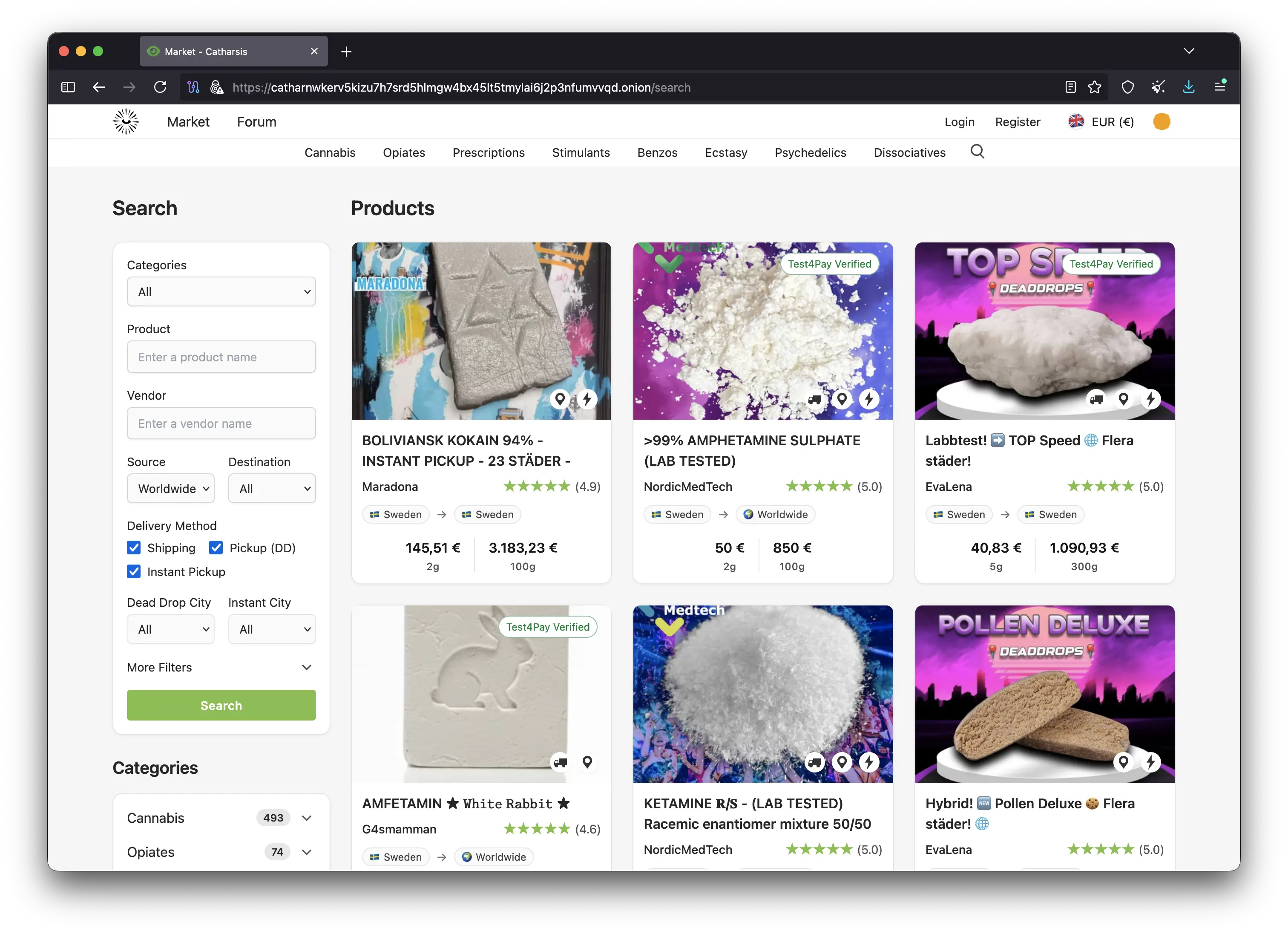 Interfejs Catharsis Market